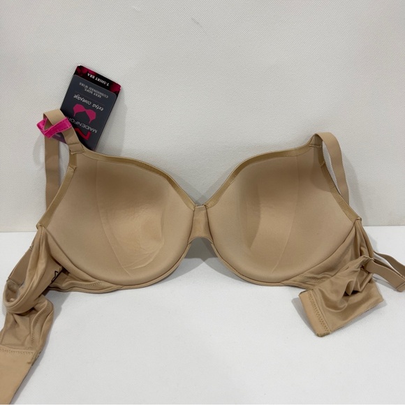 Maidenform Size 38C Everyday Extra Coverage Cushioned Underwire T-Shirt Bra Tan - Picture 2 of 8